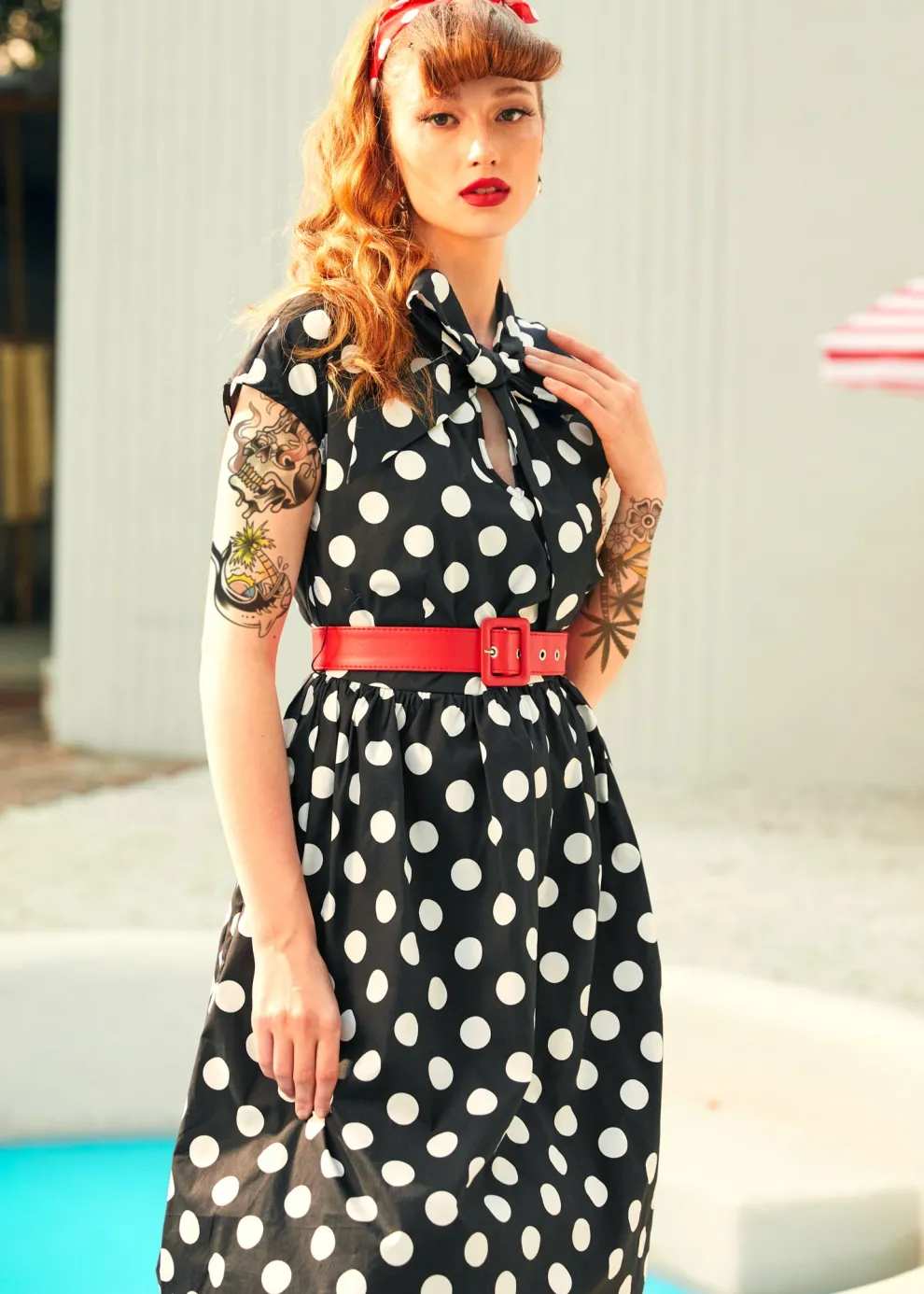 A Cult Classic Cap Sleeve Belted Dress