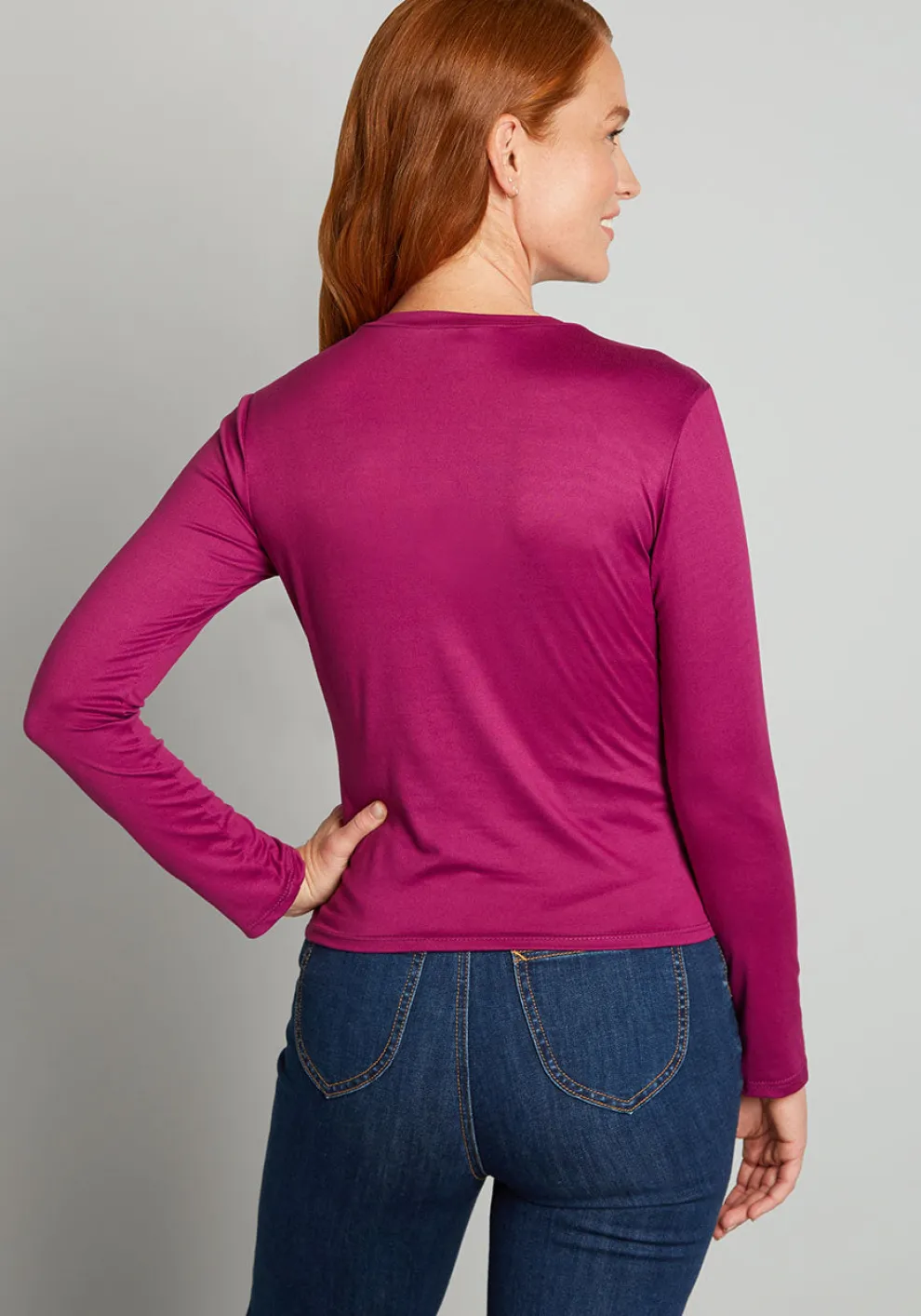 A Twist Of Fun Long Sleeve Knit Top