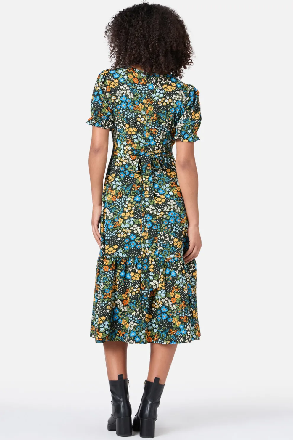 Ada 90's Floral Midi Dress