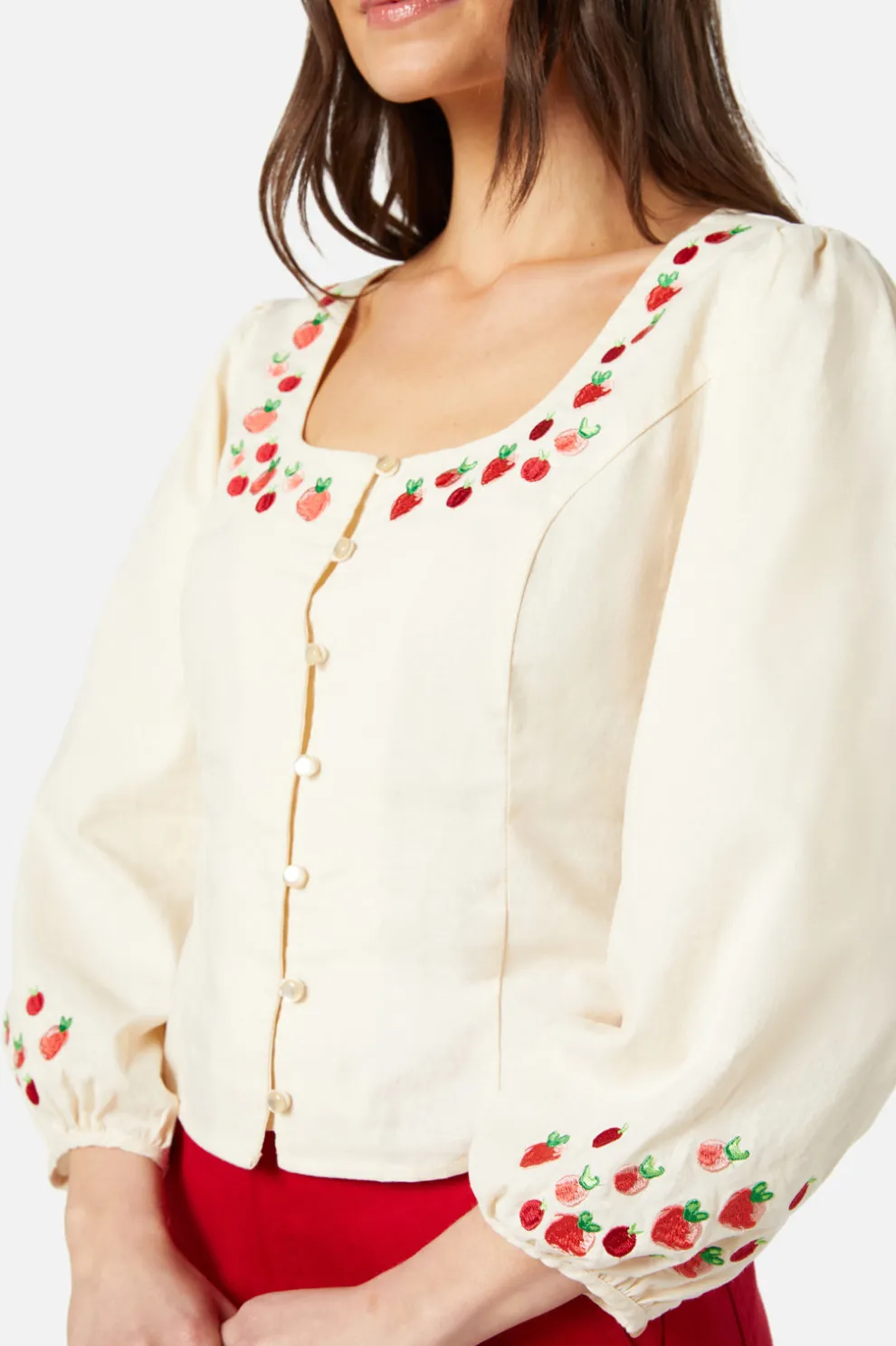 Bessie Embroidered Top