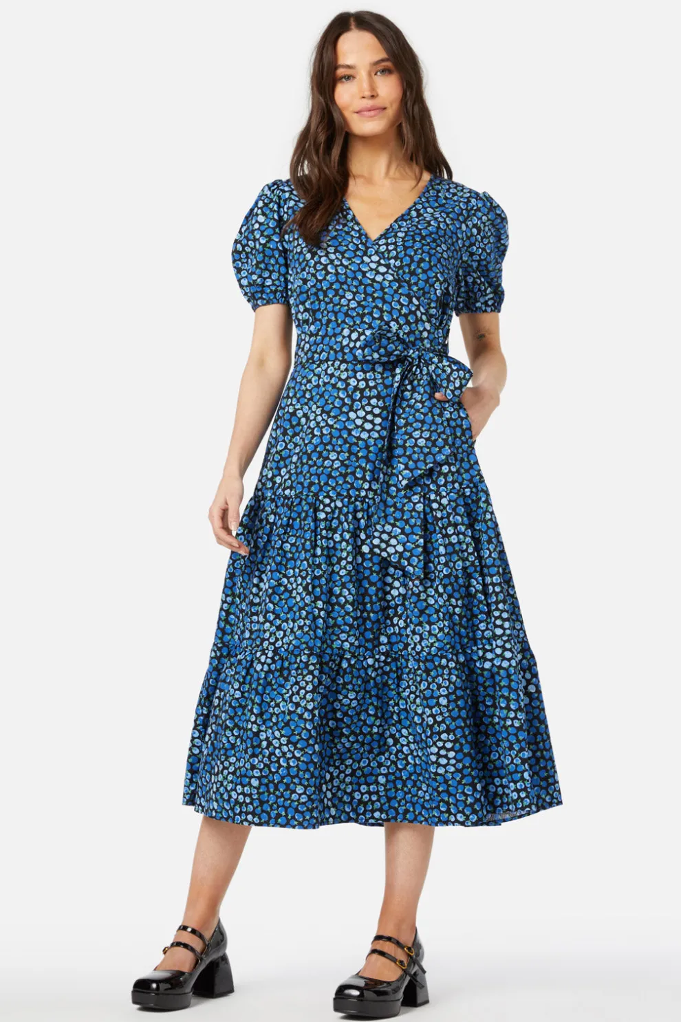 Bessie Midi Wrap Dress