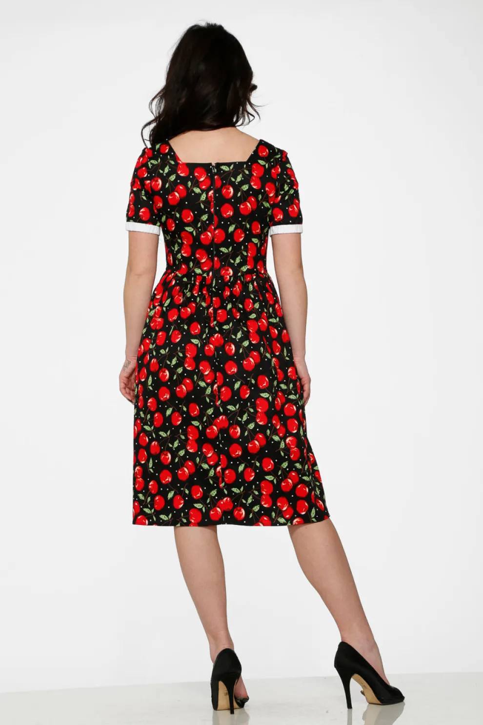 Black & Red Cherry Dress