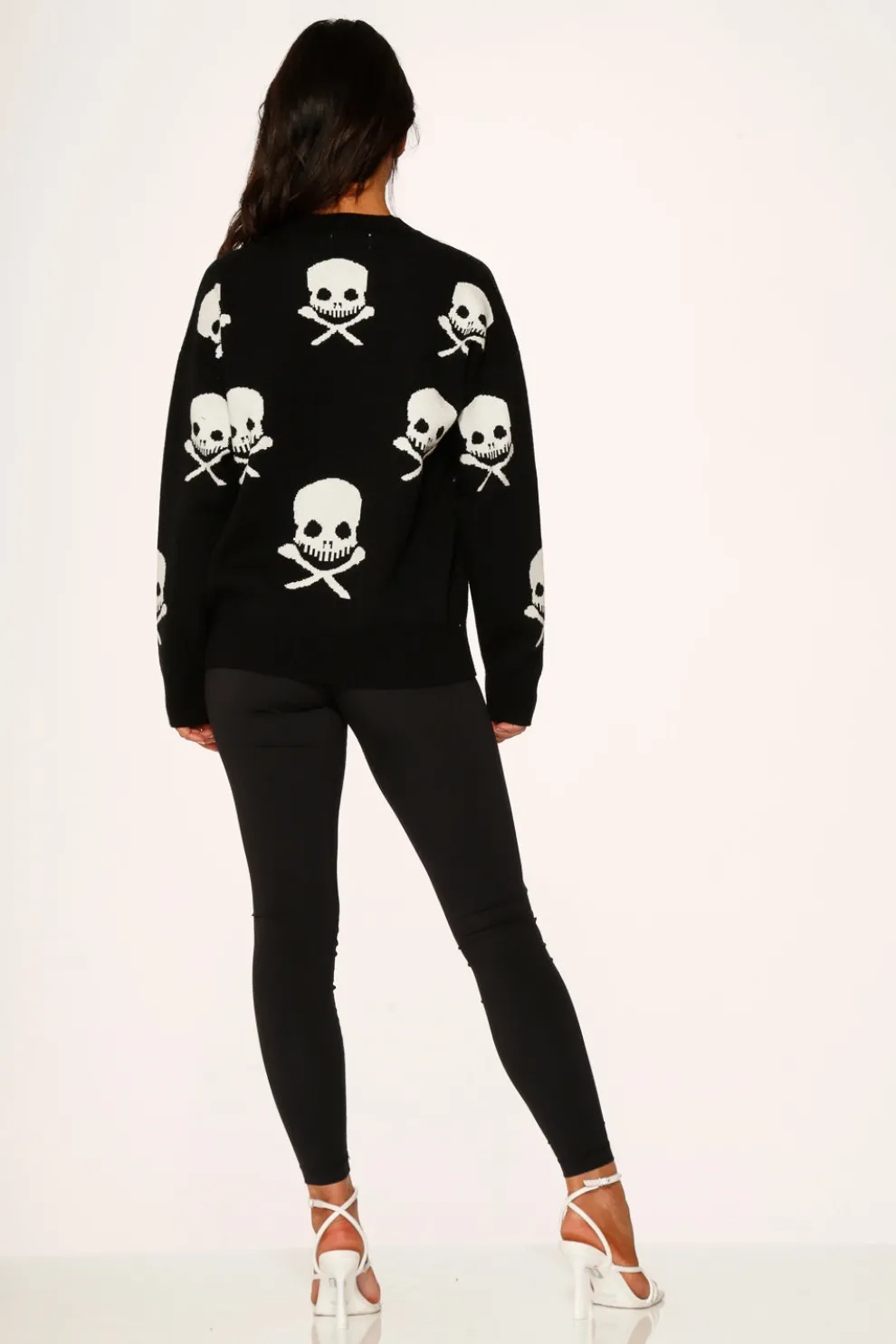 Black Skulls Sweater