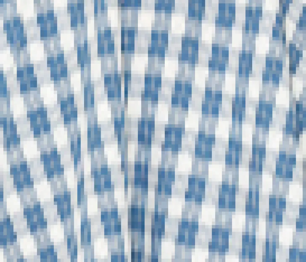 Blue Checker Swing Dress