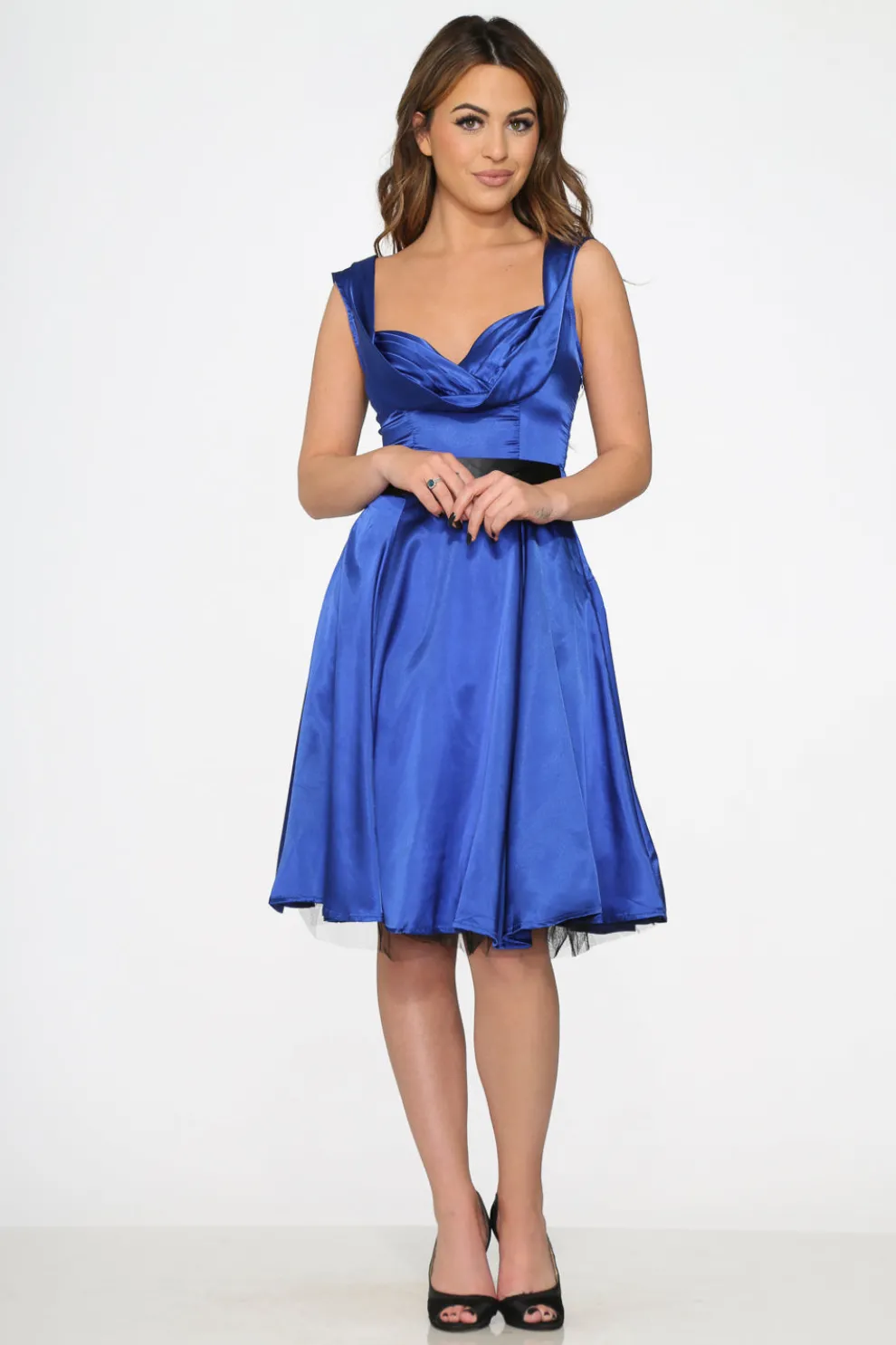 Blue Occasional Swing Dress