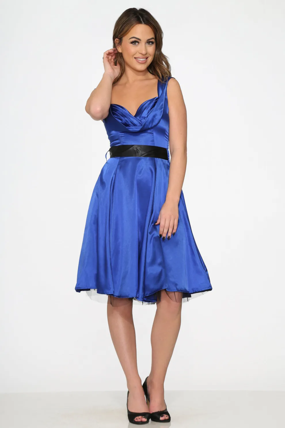 Blue Occasional Swing Dress