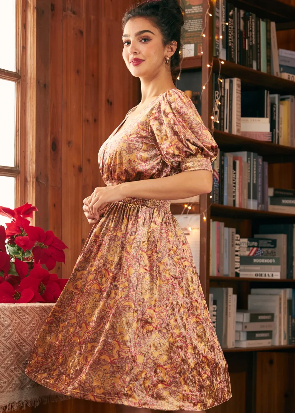 Bohemian Rhapsody Balloon Sleeve Dress