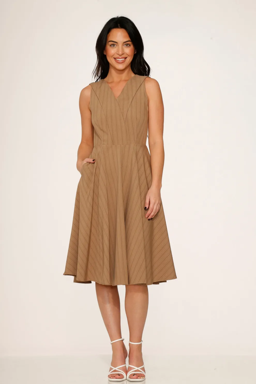 Camel Swing Dress
