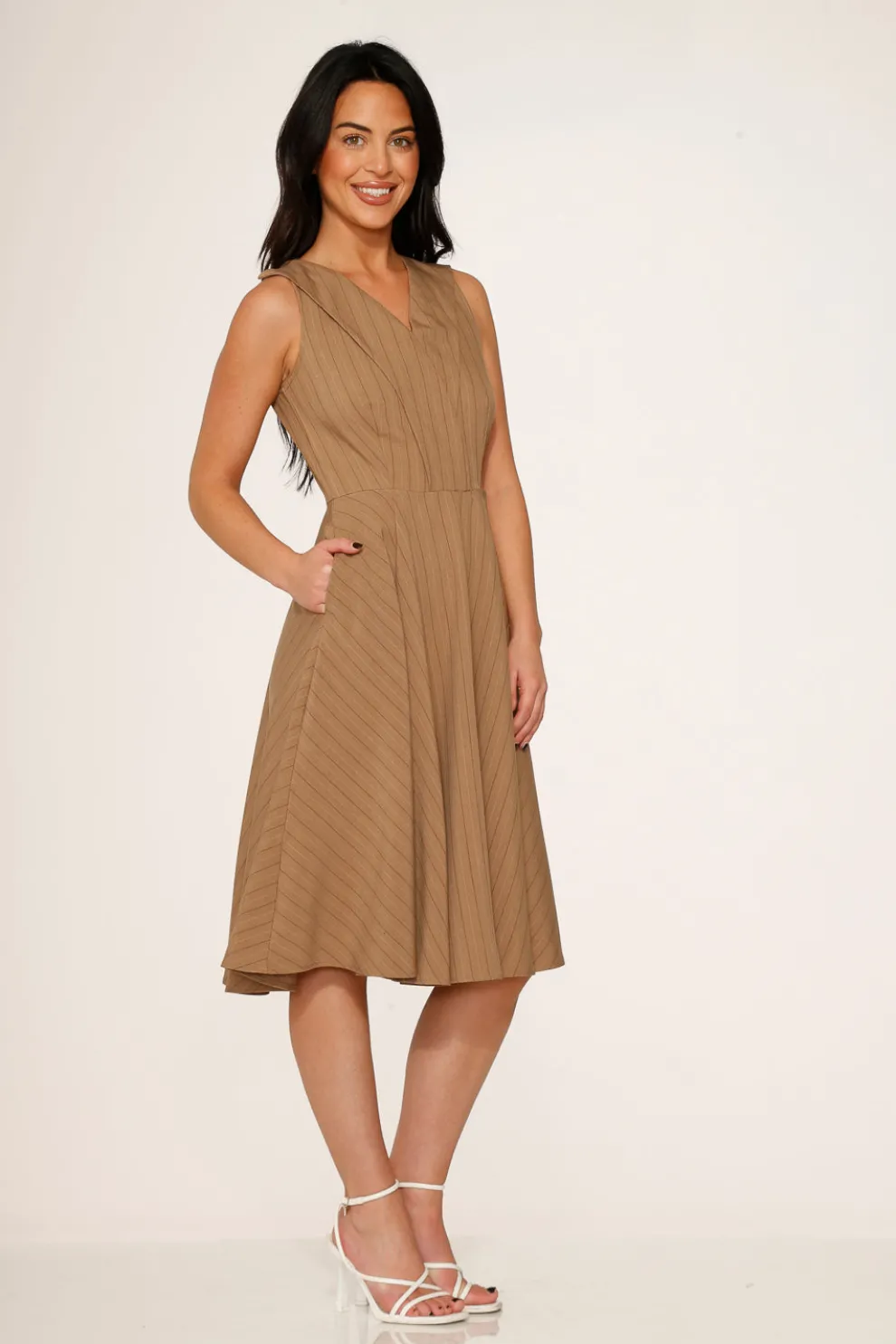 Camel Swing Dress