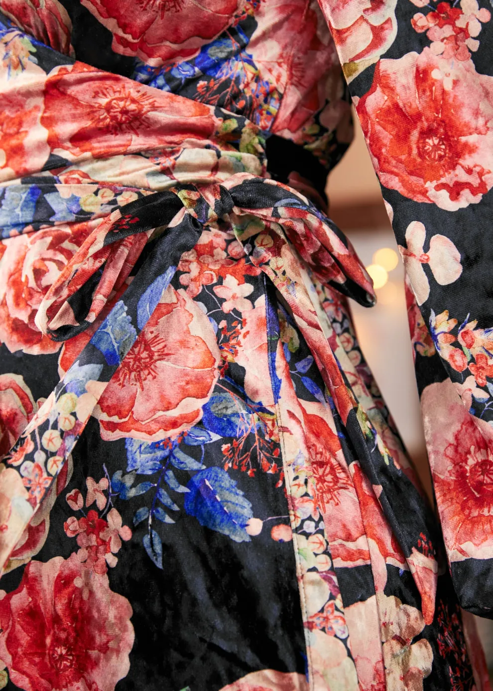 Celestial Silhouette Balloon Sleeve Dress