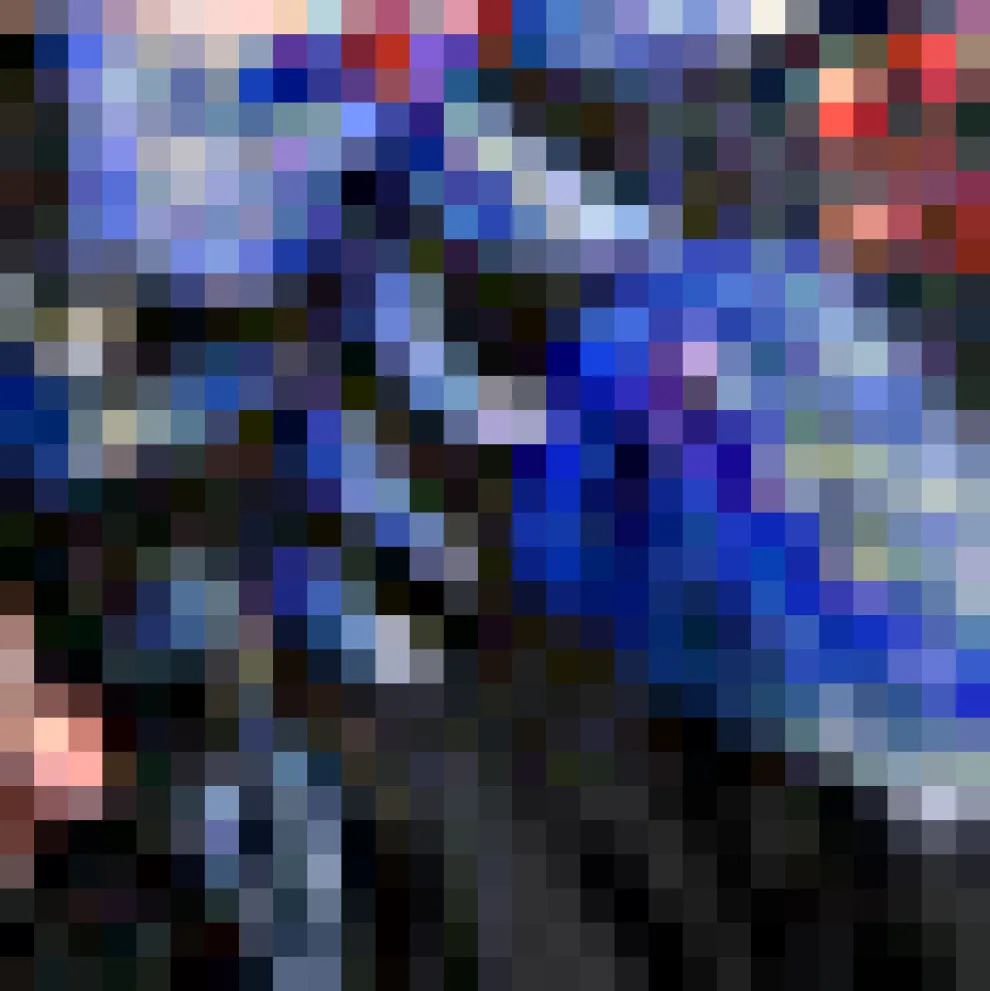 Celestial Silhouette Balloon Sleeve Dress