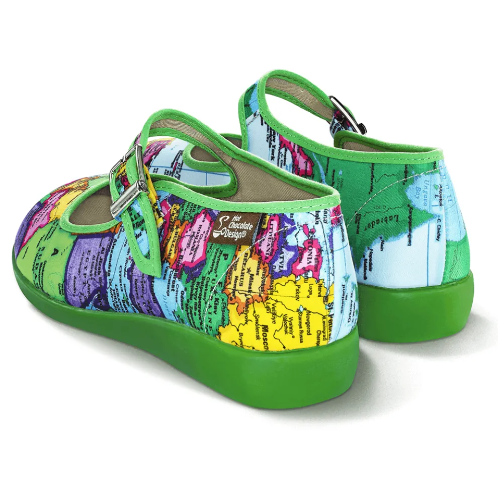 Chocolaticas® Bon Voyage Women's Mary Jane Flat