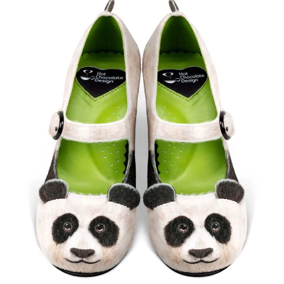 Chocolaticas® Mid Heels Panda Women's Mary Jane Pump