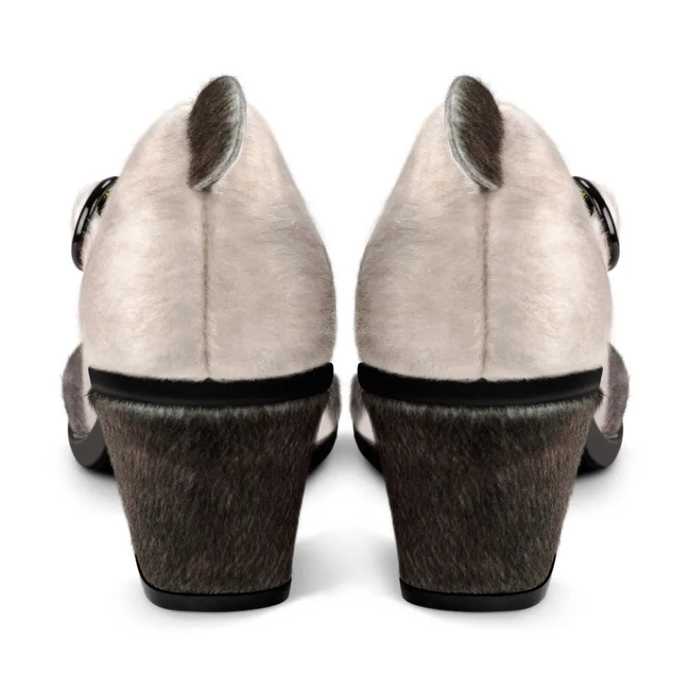 Chocolaticas® Mid Heels Panda Women's Mary Jane Pump