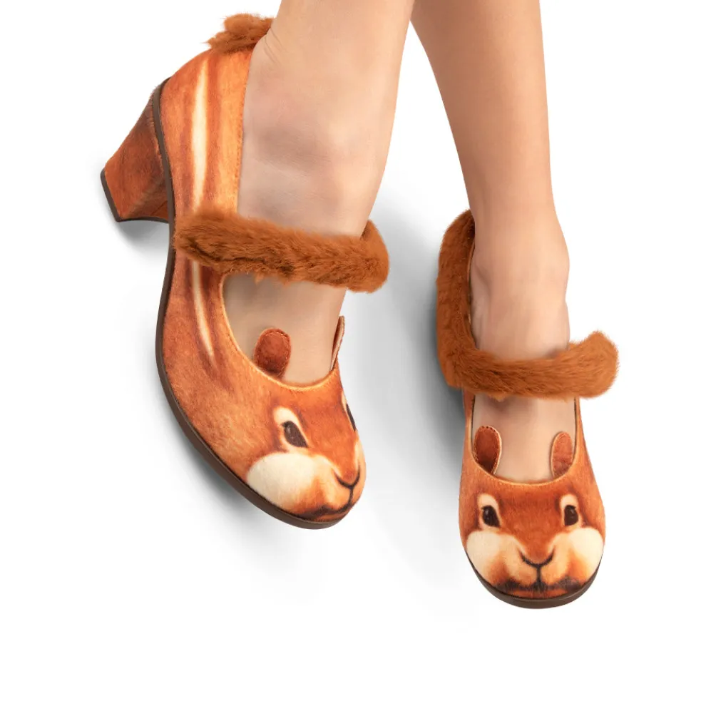 Chocolaticas® Mid Heels Nutty Cheeks Women's Mary Jane Pump