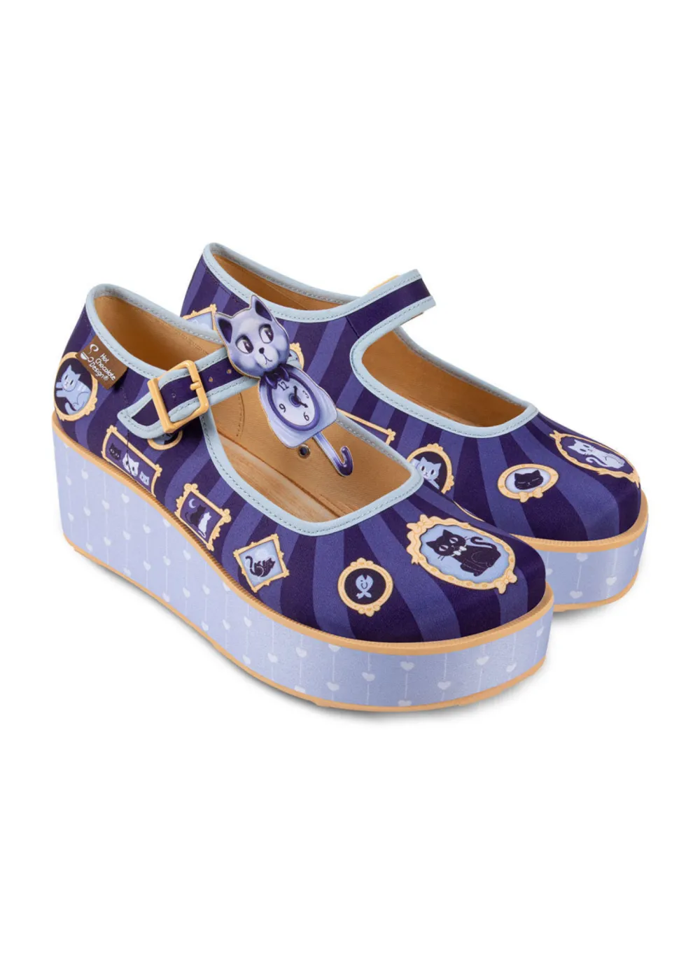 Chocolaticas® Purrfect Time Women's Mary Jane Platform