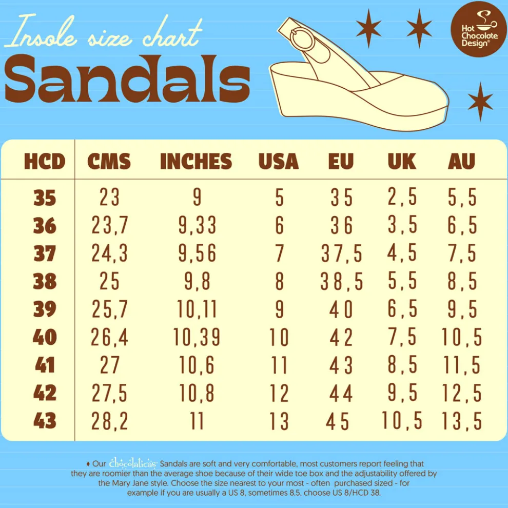 Chocolaticas® Short Cake Women's Sandal