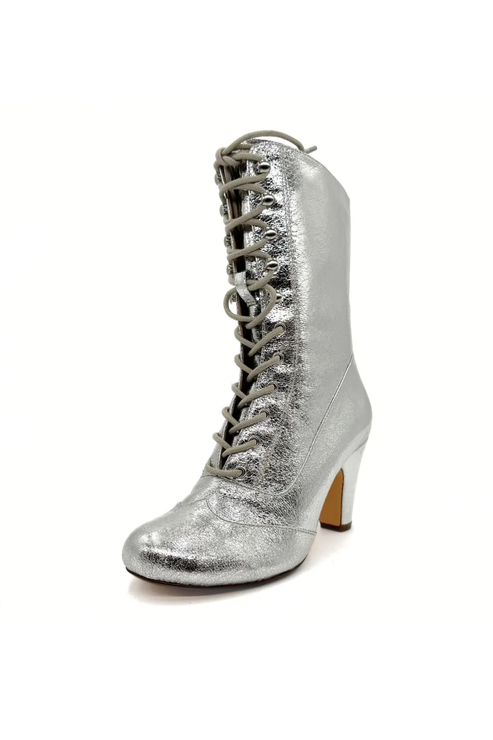 Claire Metallic Victorian Boots