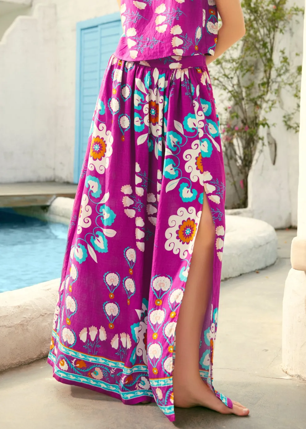 Coastline Calling Maxi Skirt