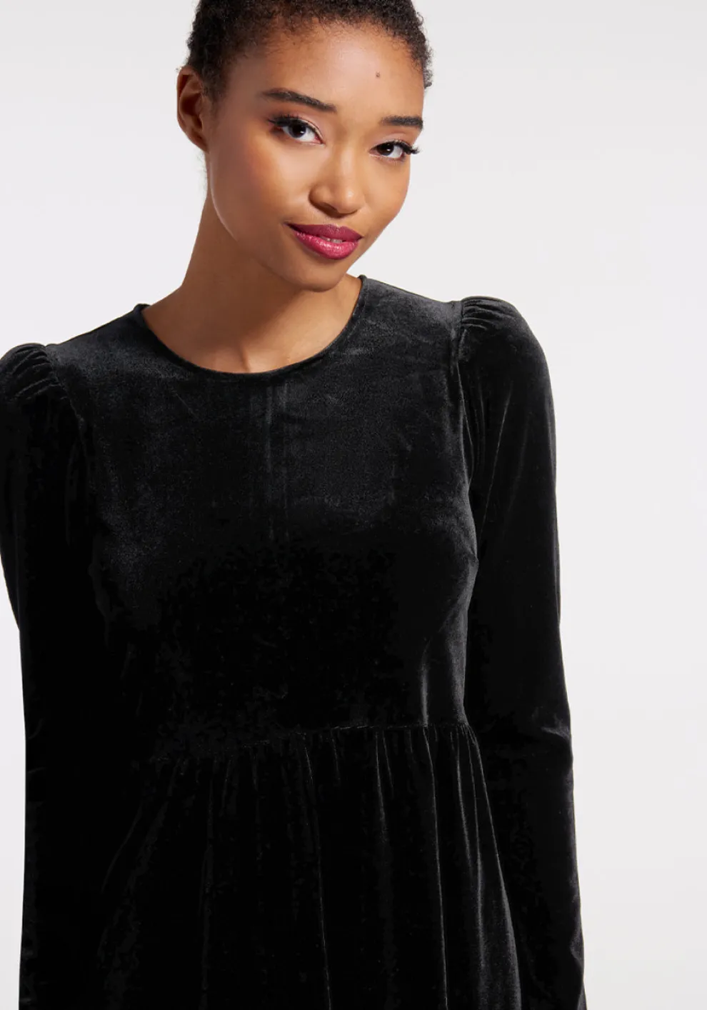 Crushing On You Velvet Skater Dress