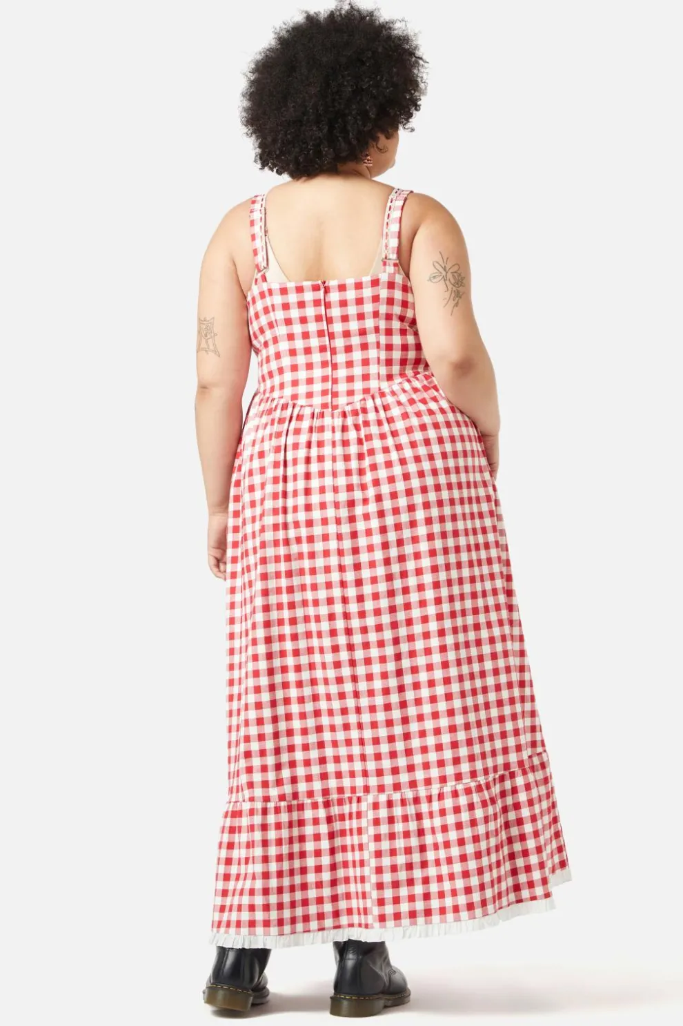 Curve Jam Gingham Corset Dress