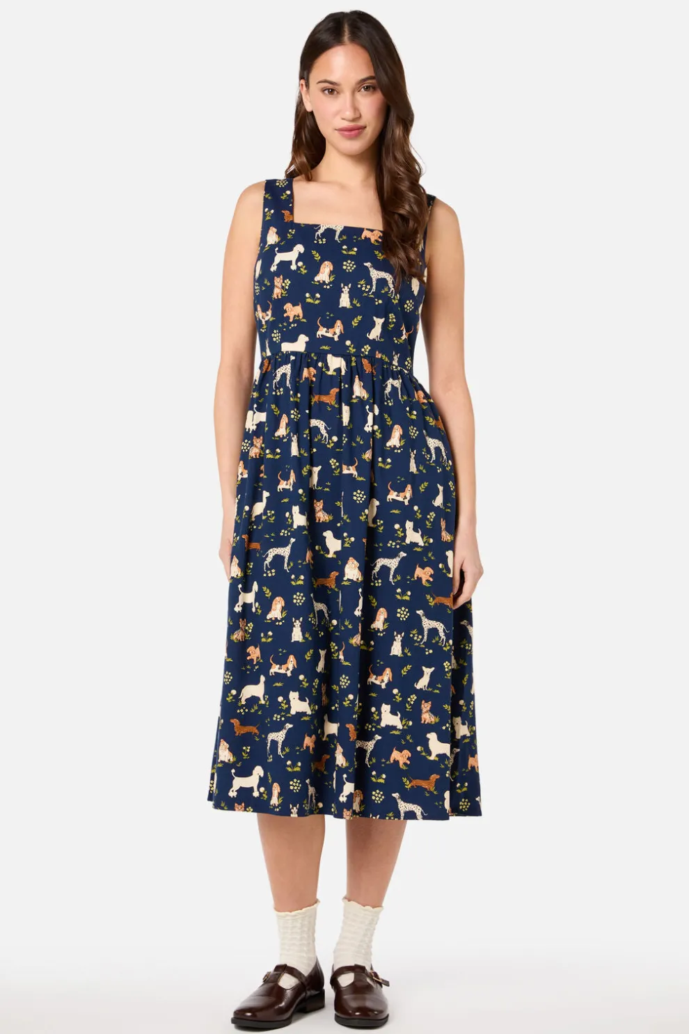 Cute Dogs Midi Dress