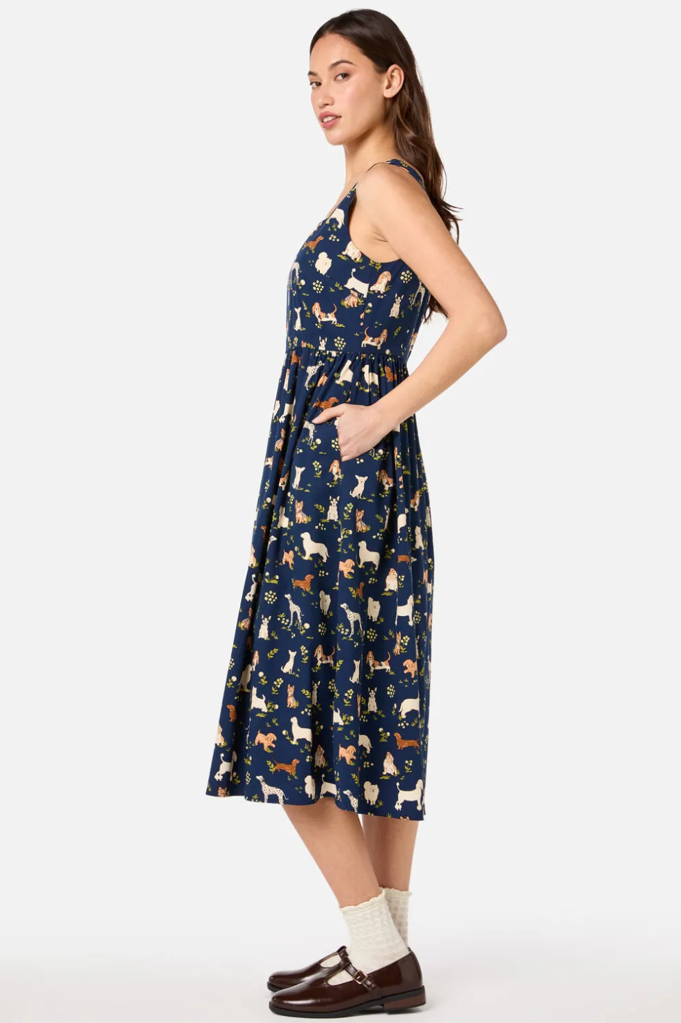 Cute Dogs Midi Dress