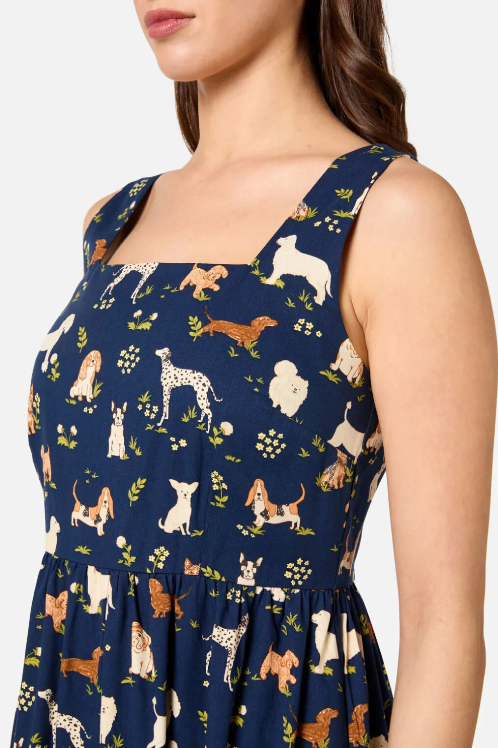 Cute Dogs Midi Dress