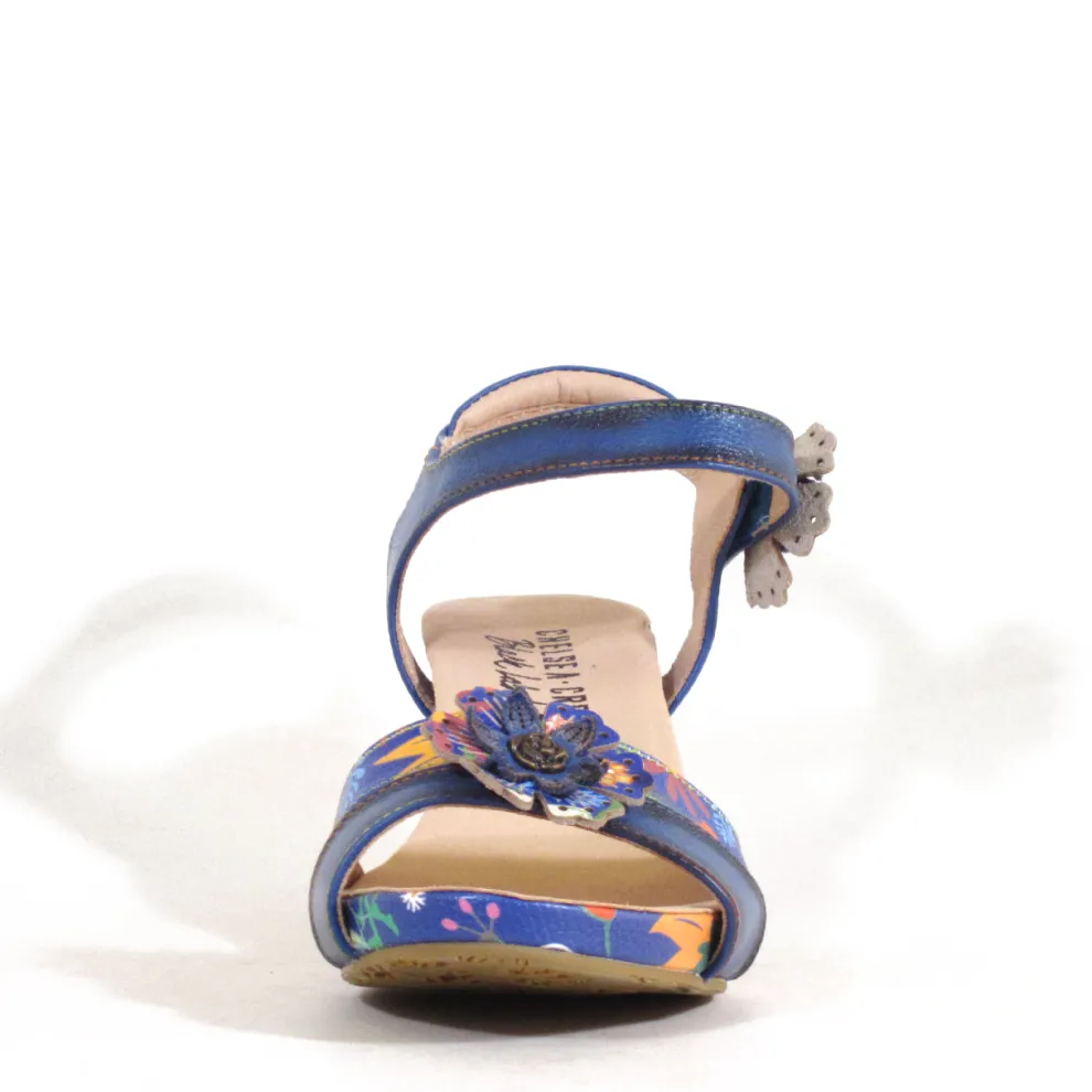 Daphne Retro Floral Heels