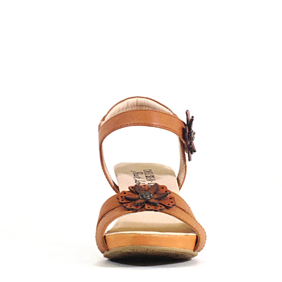 Daphne Retro Floral Heels