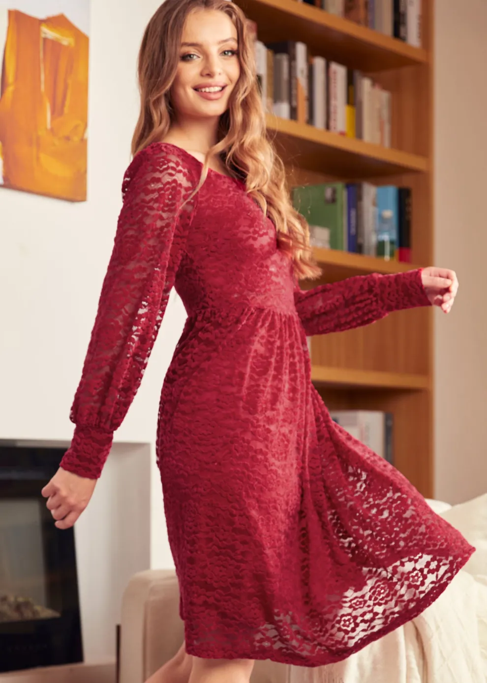 Dazzling in the Discotheque Turtleneck Dress