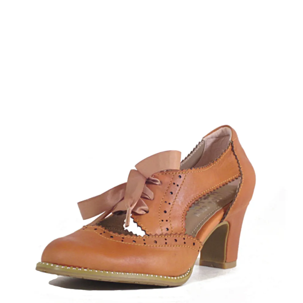 Donna Vintage Lace-Up Heels