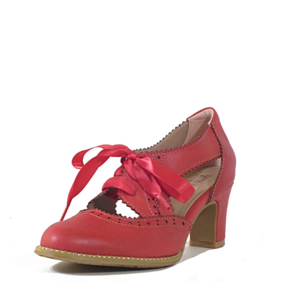 Donna Vintage Lace-Up Heels
