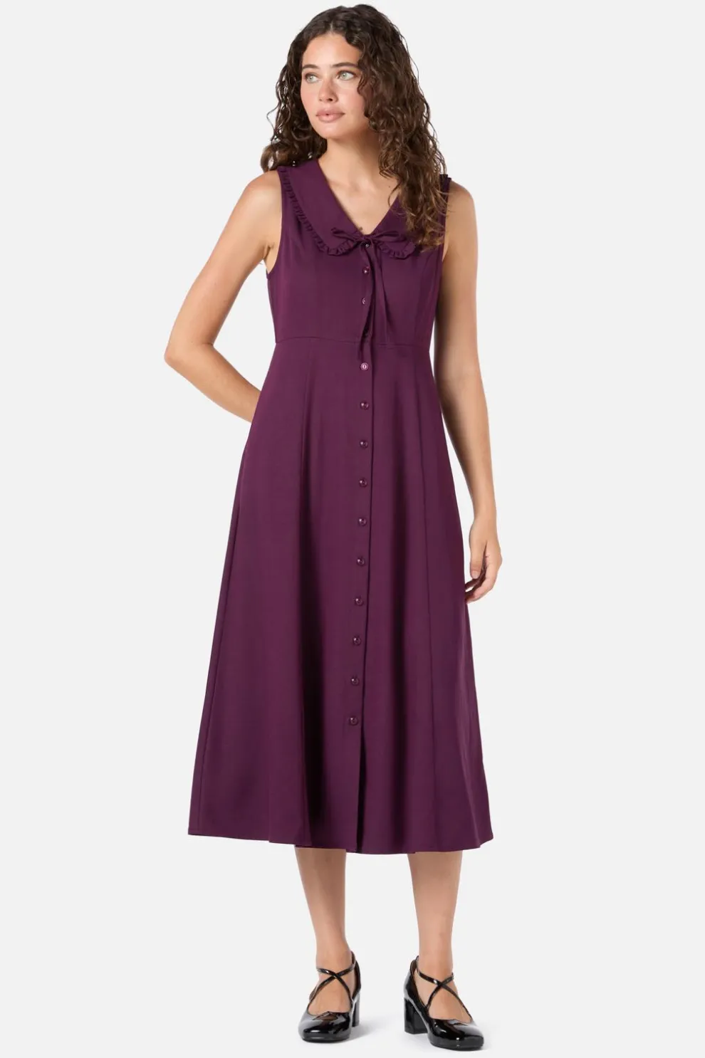 Dorothy Collared Midi Dress