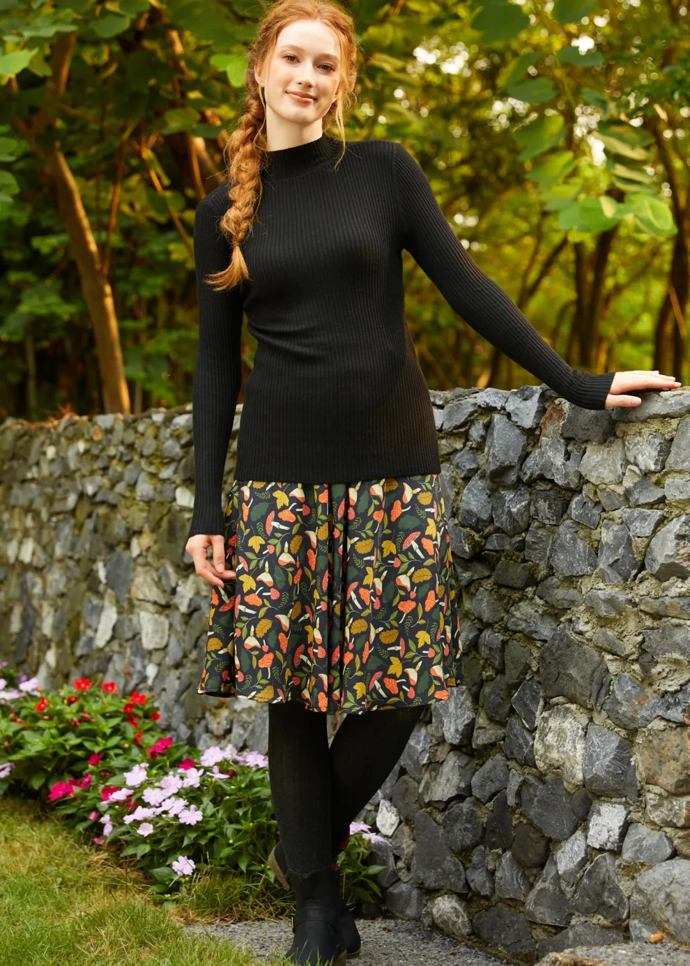 Downtown Dreamer Ribbed Turtleneck