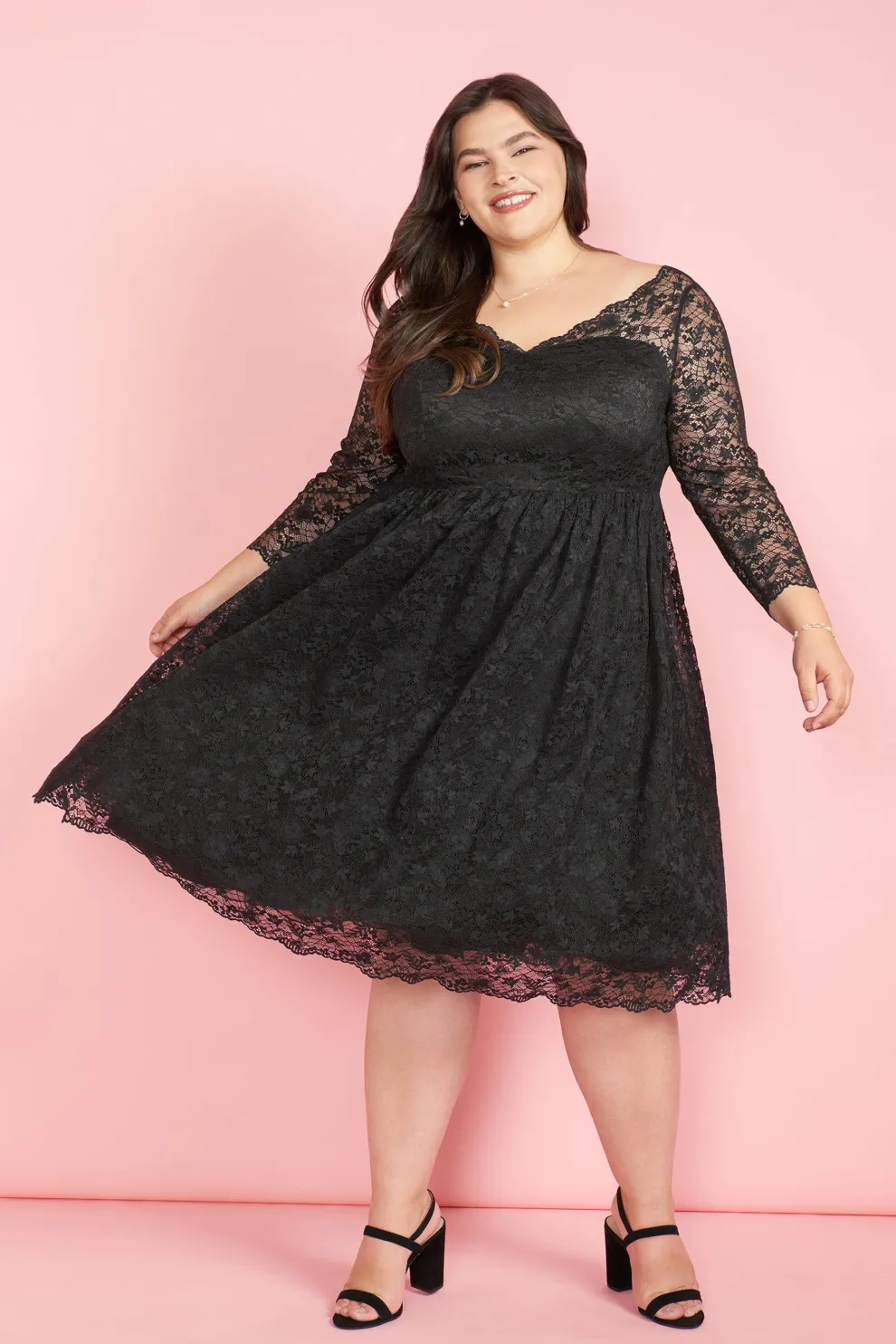 Dramatic Performance Lace Dress