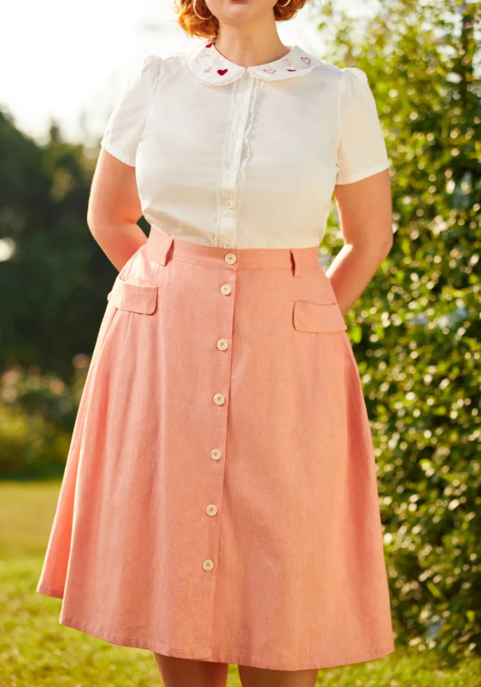 Effortless Feature A-Line Skirt