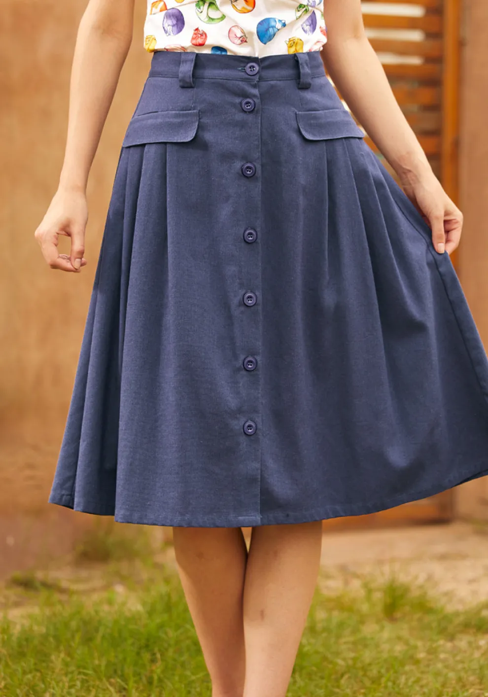Effortless Feature Midi Skirt