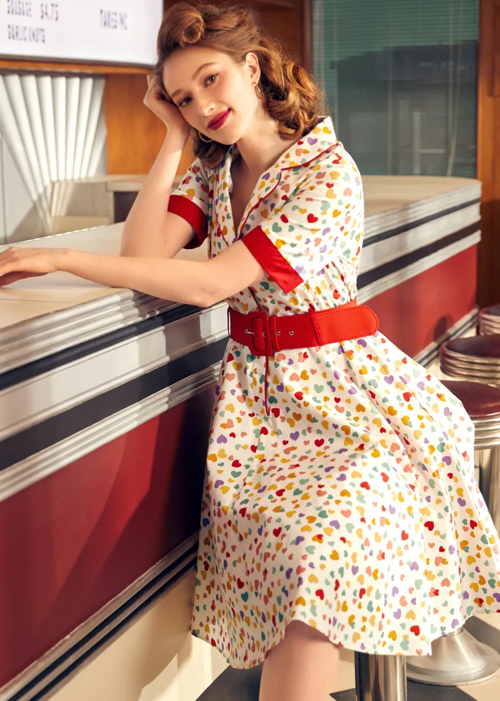 Elegant Epoch Belted Shirtdress