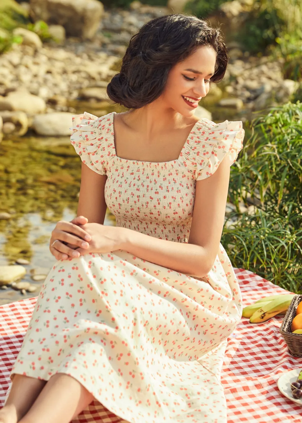 Flair and Square Babydoll Dress