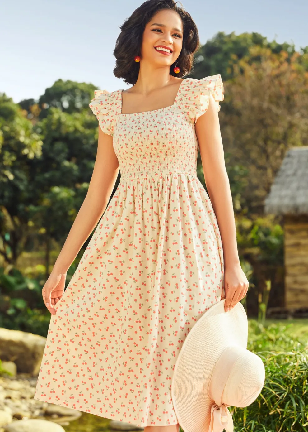 Flair and Square Babydoll Dress