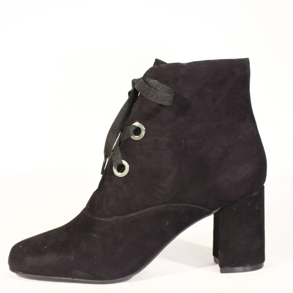 Flynn Suede Lace-Up Booties