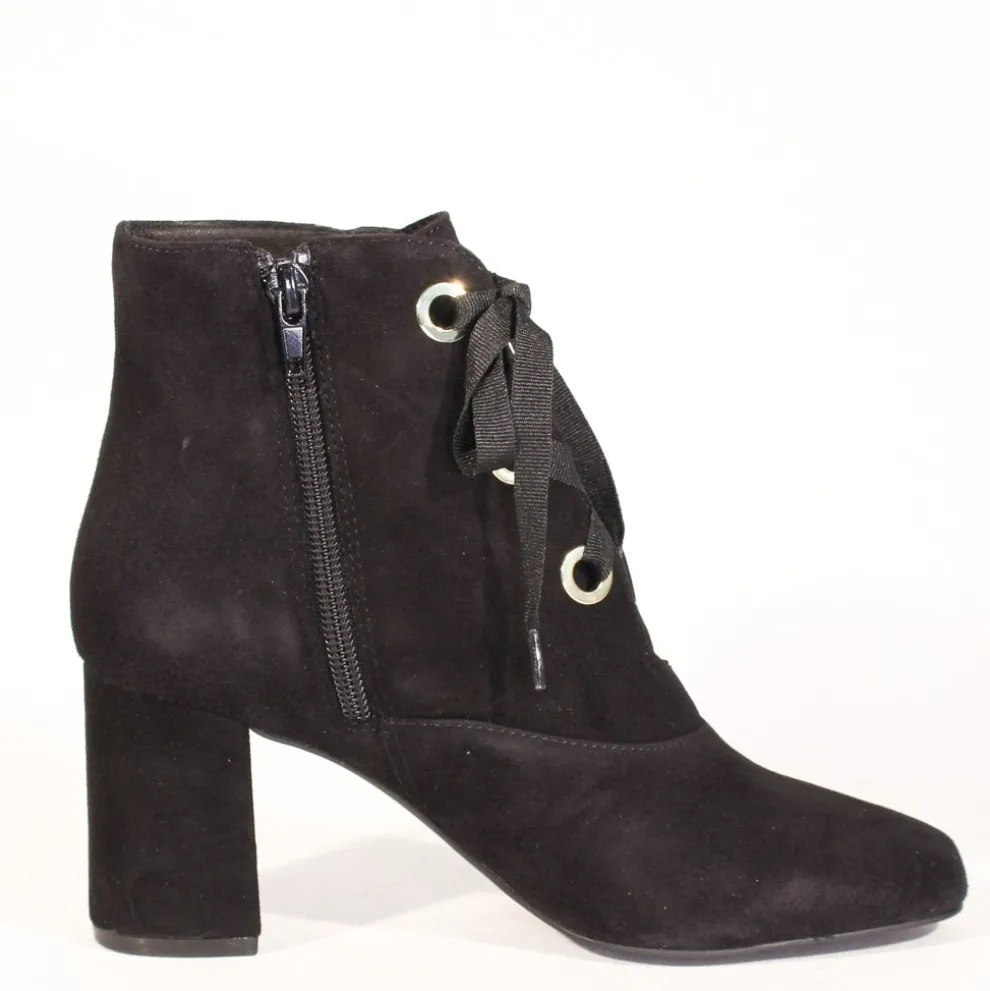Flynn Suede Lace-Up Booties