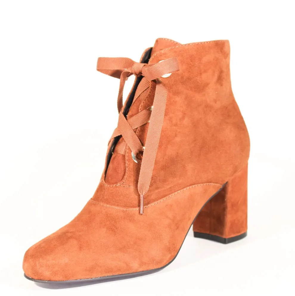 Flynn Suede Lace-Up Booties