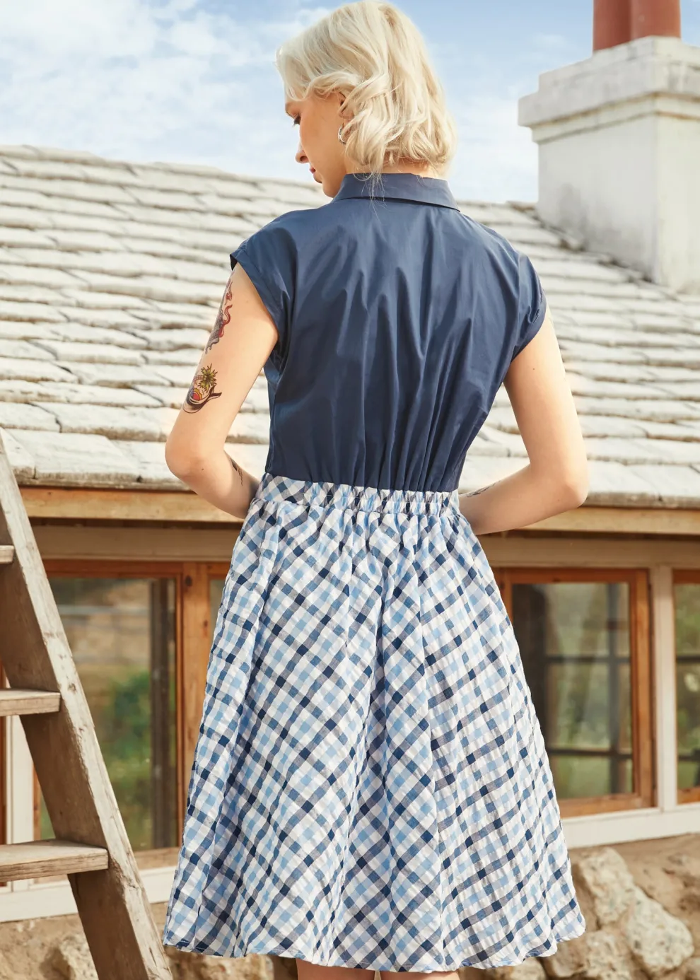 Gingham Grace Bow Dress