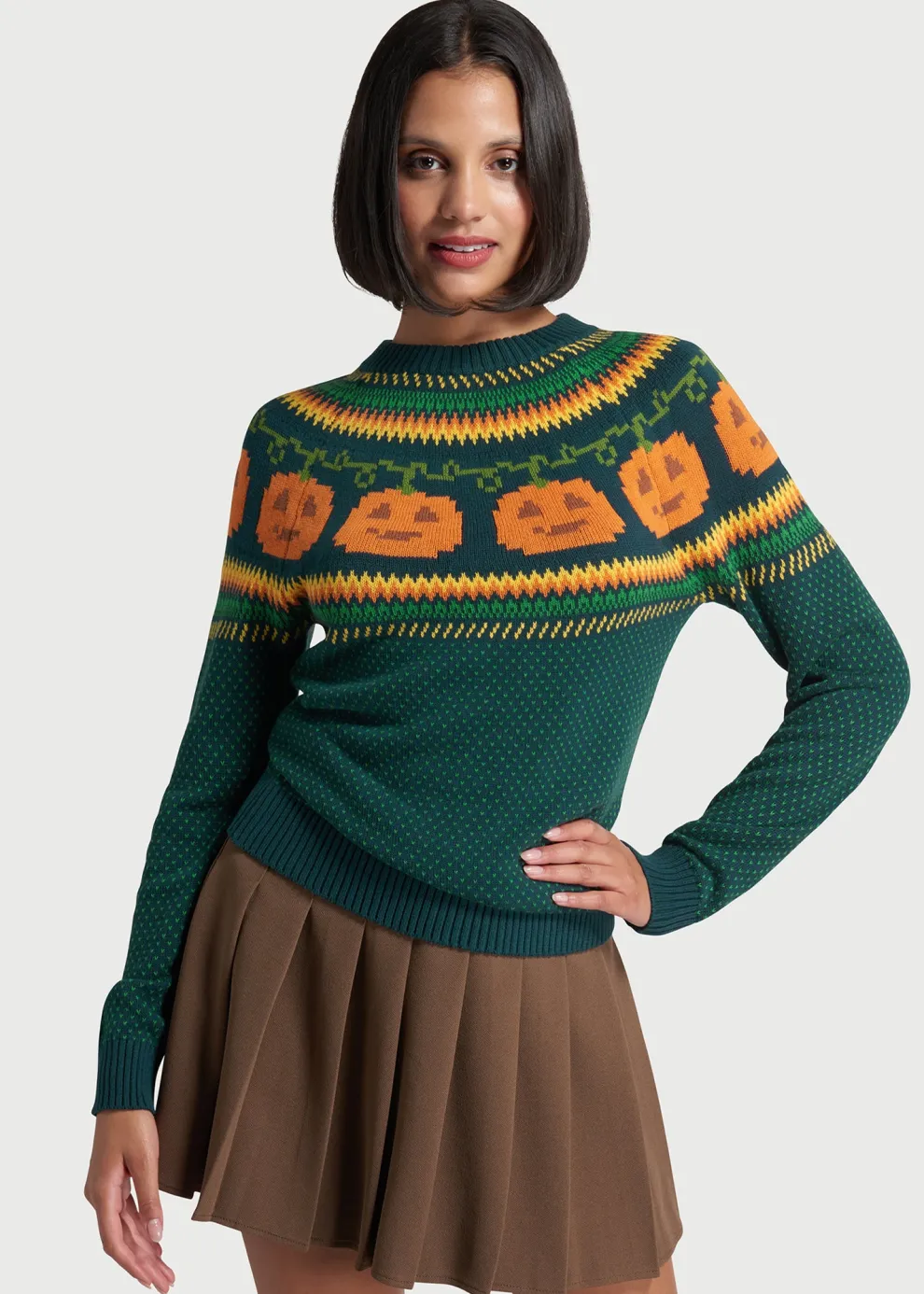 Give 'Em Pumpkin To Talk About Fair Isle Sweater