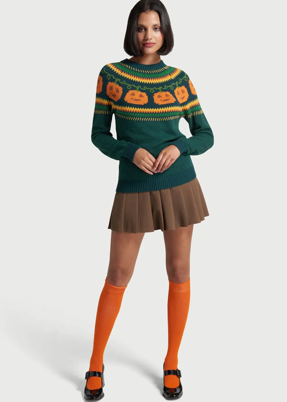 Give 'Em Pumpkin To Talk About Fair Isle Sweater