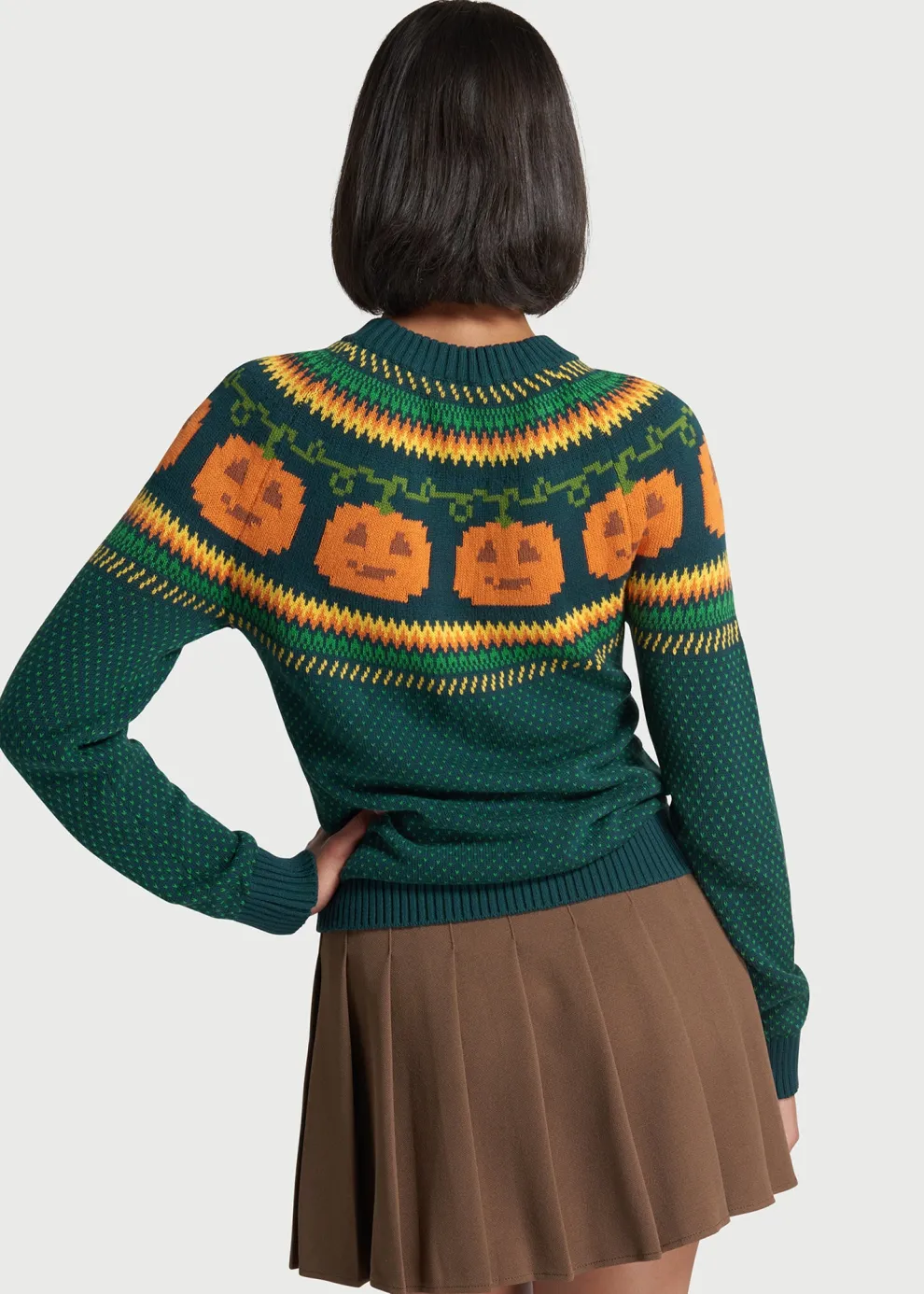 Give 'Em Pumpkin To Talk About Fair Isle Sweater