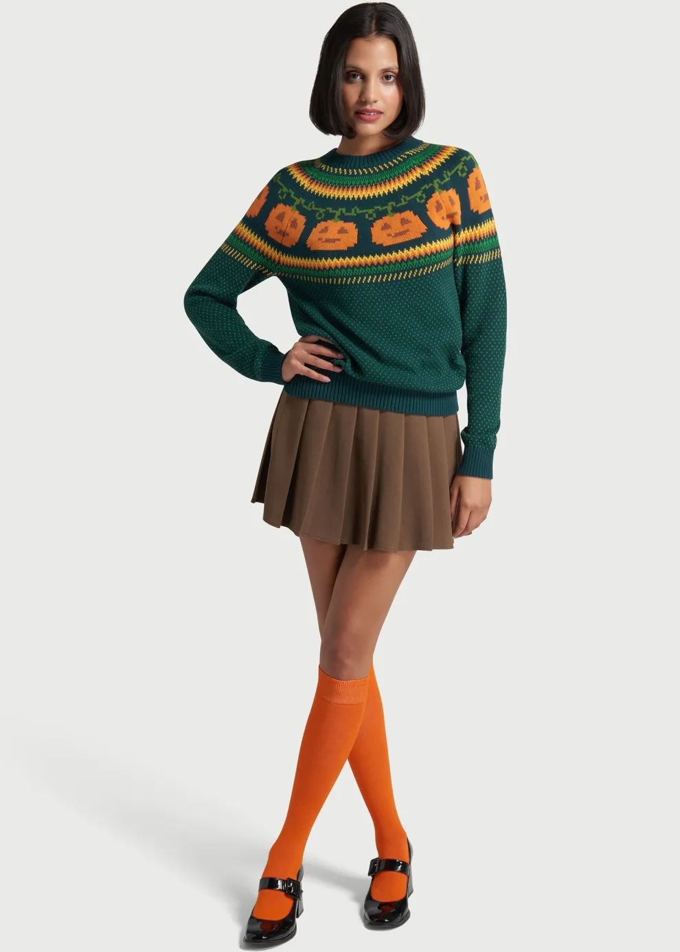 Give 'Em Pumpkin To Talk About Fair Isle Sweater