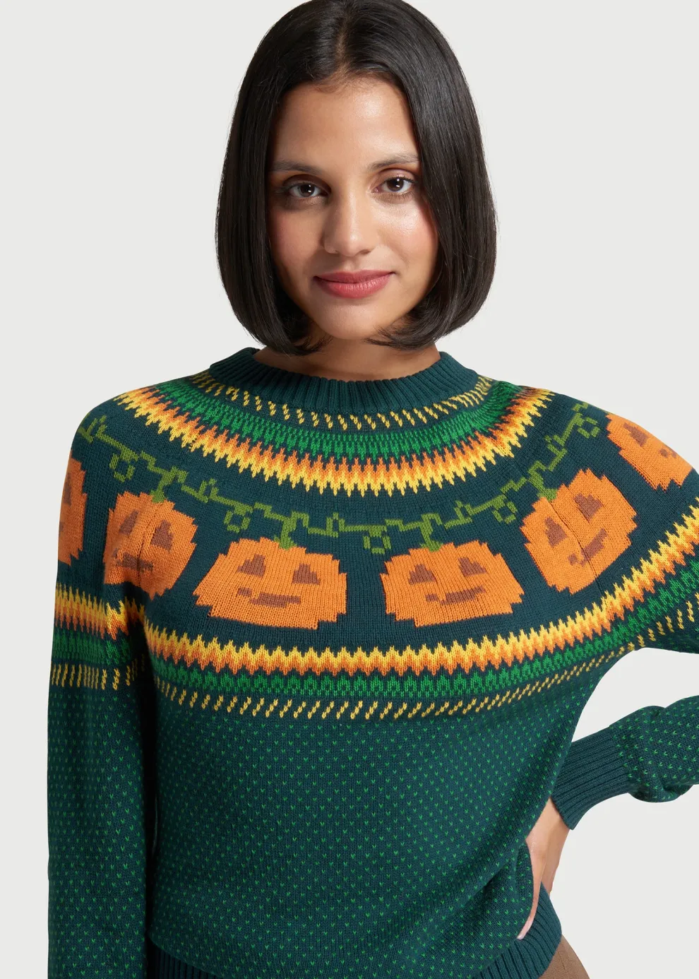 Give 'Em Pumpkin To Talk About Fair Isle Sweater